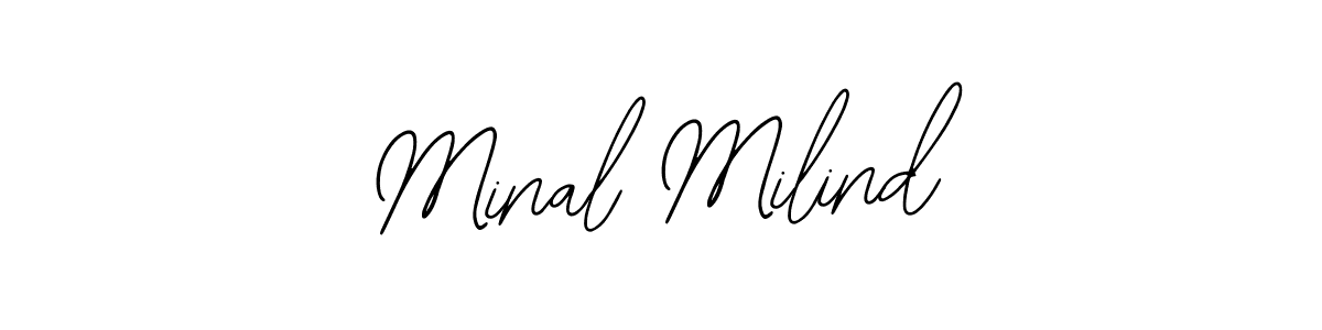 See photos of Minal Milind official signature by Spectra . Check more albums & portfolios. Read reviews & check more about Bearetta-2O07w font. Minal Milind signature style 12 images and pictures png