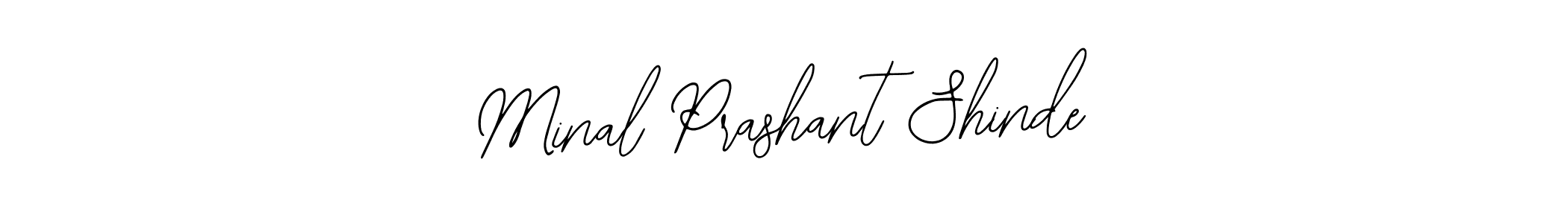 Minal Prashant Shinde stylish signature style. Best Handwritten Sign (Bearetta-2O07w) for my name. Handwritten Signature Collection Ideas for my name Minal Prashant Shinde. Minal Prashant Shinde signature style 12 images and pictures png
