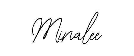 Personalize your online presence with Minalee signature rendered in elegant Bearetta-2O07w font. Great for website footers and blogs. Minalee signature style 12 images and pictures png
