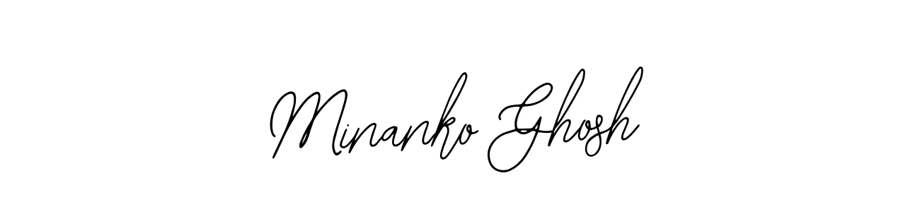 Create a beautiful signature design for name Minanko Ghosh. With this signature (Bearetta-2O07w) fonts, you can make a handwritten signature for free. Minanko Ghosh signature style 12 images and pictures png