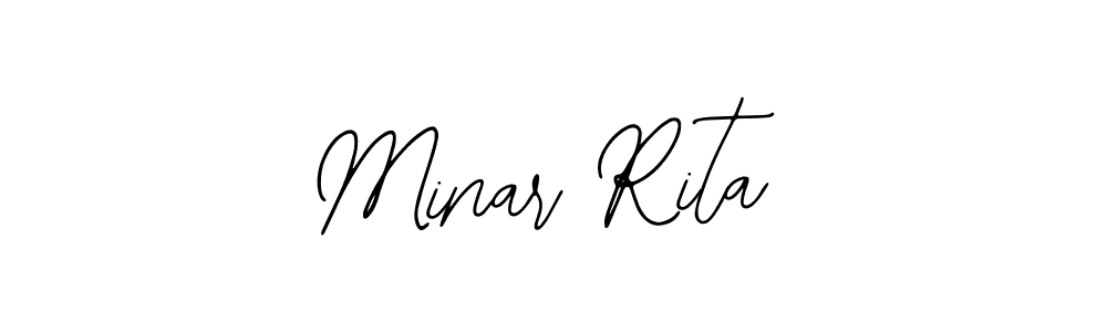 Minar Rita stylish signature style. Best Handwritten Sign (Bearetta-2O07w) for my name. Handwritten Signature Collection Ideas for my name Minar Rita. Minar Rita signature style 12 images and pictures png