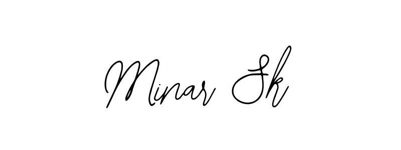 Design your own signature with our free online signature maker. With this signature software, you can create a handwritten (Bearetta-2O07w) signature for name Minar Sk. Minar Sk signature style 12 images and pictures png