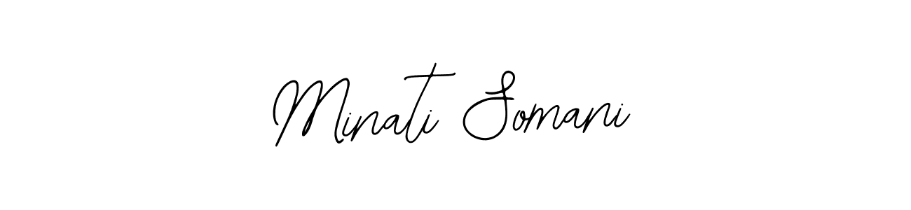 Make a beautiful signature design for name Minati Somani. With this signature (Bearetta-2O07w) style, you can create a handwritten signature for free. Minati Somani signature style 12 images and pictures png