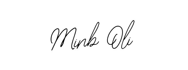 How to make Minb Oli signature? Bearetta-2O07w is a professional autograph style. Create handwritten signature for Minb Oli name. Minb Oli signature style 12 images and pictures png