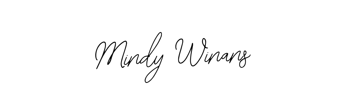 Use a signature maker to create a handwritten signature online. With this signature software, you can design (Bearetta-2O07w) your own signature for name Mindy Winans. Mindy Winans signature style 12 images and pictures png