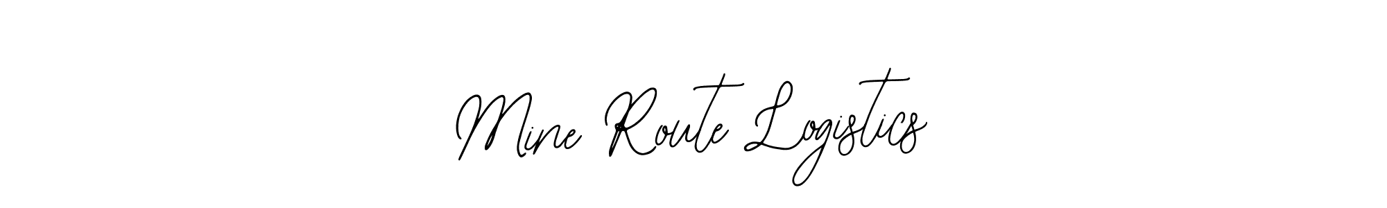 Design your own signature with our free online signature maker. With this signature software, you can create a handwritten (Bearetta-2O07w) signature for name Mine Route Logistics. Mine Route Logistics signature style 12 images and pictures png