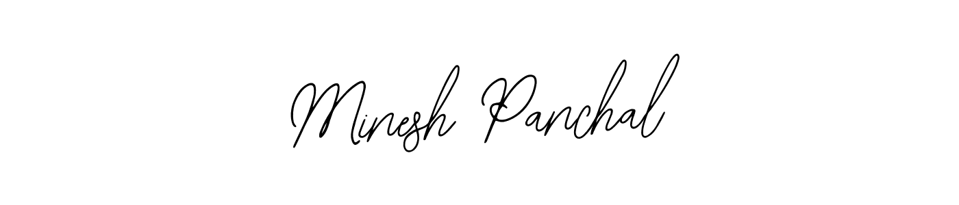 How to make Minesh Panchal signature? Bearetta-2O07w is a professional autograph style. Create handwritten signature for Minesh Panchal name. Minesh Panchal signature style 12 images and pictures png