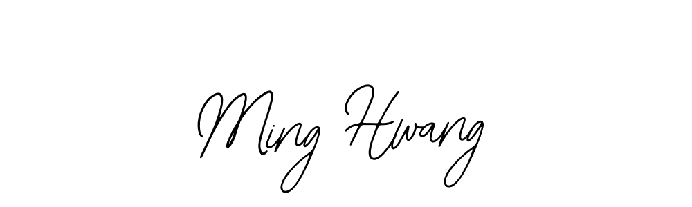 The best way (Bearetta-2O07w) to make a short signature is to pick only two or three words in your name. The name Ming Hwang include a total of six letters. For converting this name. Ming Hwang signature style 12 images and pictures png