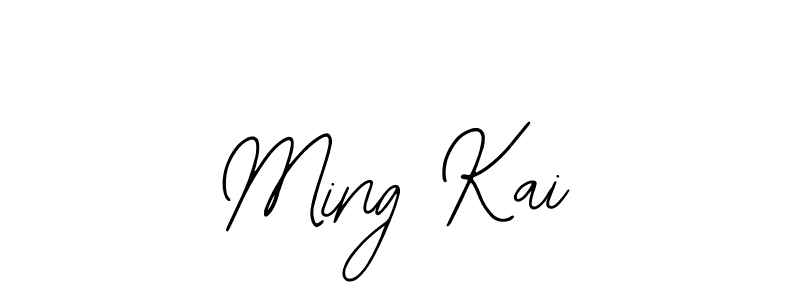 Design your own signature with our free online signature maker. With this signature software, you can create a handwritten (Bearetta-2O07w) signature for name Ming Kai. Ming Kai signature style 12 images and pictures png