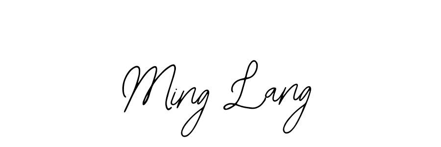 How to make Ming Lang signature? Bearetta-2O07w is a professional autograph style. Create handwritten signature for Ming Lang name. Ming Lang signature style 12 images and pictures png