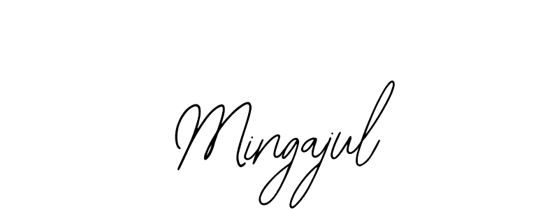 Bearetta-2O07w is a professional signature style that is perfect for those who want to add a touch of class to their signature. It is also a great choice for those who want to make their signature more unique. Get Mingajul name to fancy signature for free. Mingajul signature style 12 images and pictures png