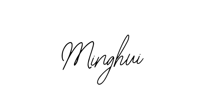 Also we have Minghui name is the best signature style. Create professional handwritten signature collection using Bearetta-2O07w autograph style. Minghui signature style 12 images and pictures png