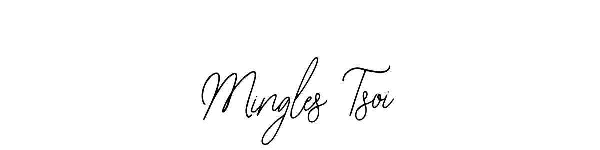 Bearetta-2O07w is a professional signature style that is perfect for those who want to add a touch of class to their signature. It is also a great choice for those who want to make their signature more unique. Get Mingles Tsoi name to fancy signature for free. Mingles Tsoi signature style 12 images and pictures png