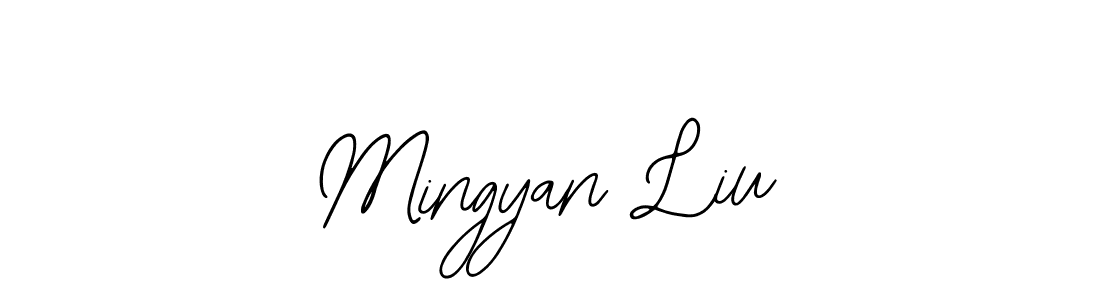 It looks lik you need a new signature style for name Mingyan Liu. Design unique handwritten (Bearetta-2O07w) signature with our free signature maker in just a few clicks. Mingyan Liu signature style 12 images and pictures png