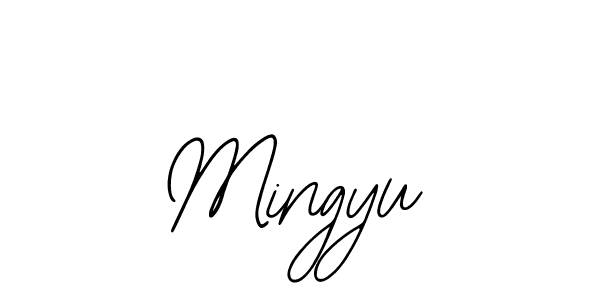 if you are searching for the best signature style for your name Mingyu. so please give up your signature search. here we have designed multiple signature styles  using Bearetta-2O07w. Mingyu signature style 12 images and pictures png