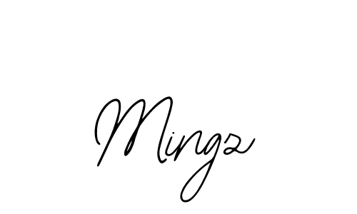 How to make Mingz signature? Bearetta-2O07w is a professional autograph style. Create handwritten signature for Mingz name. Mingz signature style 12 images and pictures png