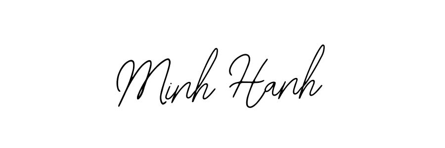 Also You can easily find your signature by using the search form. We will create Minh Hanh name handwritten signature images for you free of cost using Bearetta-2O07w sign style. Minh Hanh signature style 12 images and pictures png