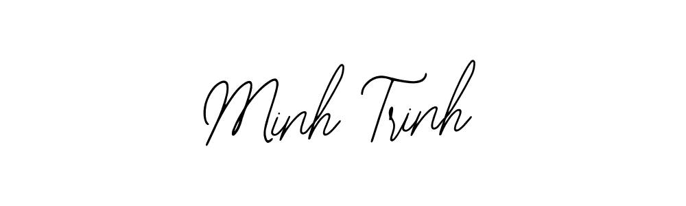 Design your own signature with our free online signature maker. With this signature software, you can create a handwritten (Bearetta-2O07w) signature for name Minh Trinh. Minh Trinh signature style 12 images and pictures png
