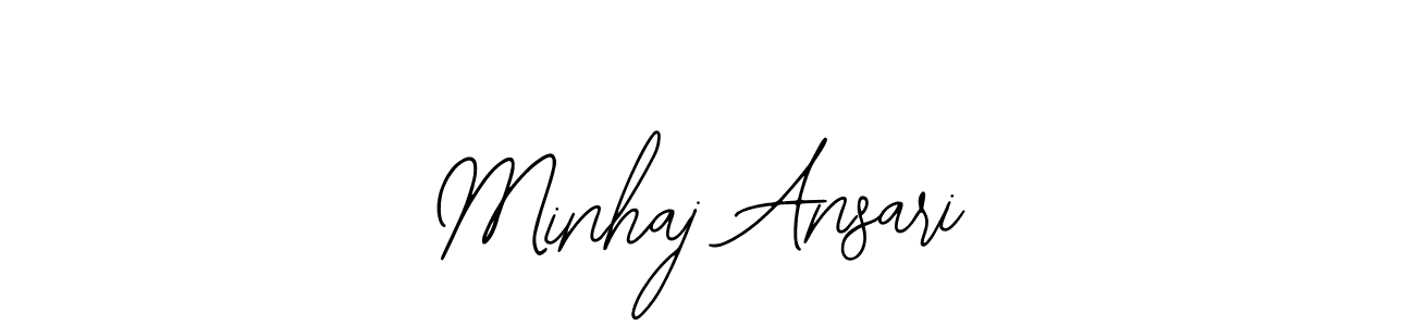 Create a beautiful signature design for name Minhaj Ansari. With this signature (Bearetta-2O07w) fonts, you can make a handwritten signature for free. Minhaj Ansari signature style 12 images and pictures png