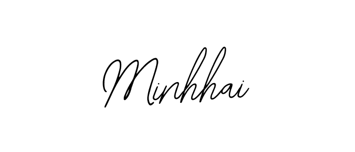 Make a beautiful signature design for name Minhhai. With this signature (Bearetta-2O07w) style, you can create a handwritten signature for free. Minhhai signature style 12 images and pictures png