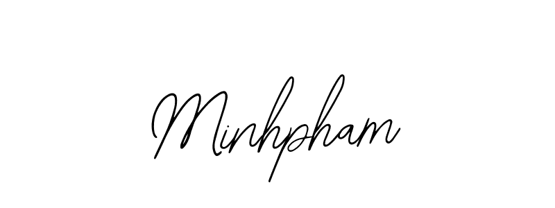 if you are searching for the best signature style for your name Minhpham. so please give up your signature search. here we have designed multiple signature styles  using Bearetta-2O07w. Minhpham signature style 12 images and pictures png