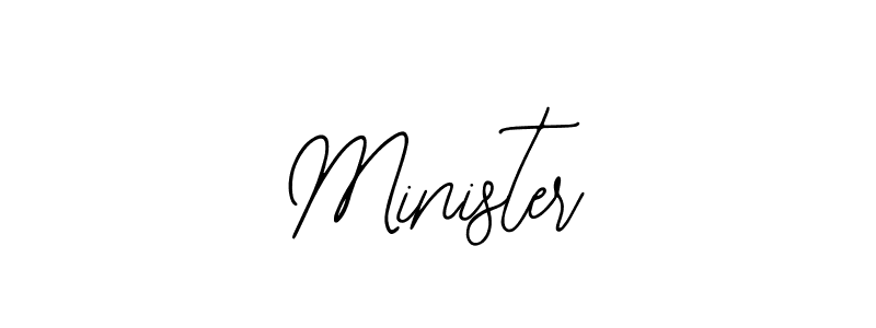 Minister stylish signature style. Best Handwritten Sign (Bearetta-2O07w) for my name. Handwritten Signature Collection Ideas for my name Minister. Minister signature style 12 images and pictures png