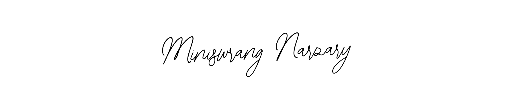 Once you've used our free online signature maker to create your best signature Bearetta-2O07w style, it's time to enjoy all of the benefits that Miniswrang Narzary name signing documents. Miniswrang Narzary signature style 12 images and pictures png