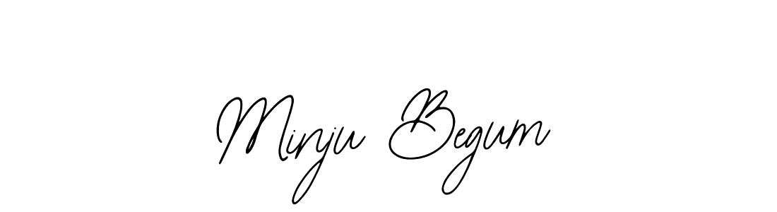 The best way (Bearetta-2O07w) to make a short signature is to pick only two or three words in your name. The name Minju Begum include a total of six letters. For converting this name. Minju Begum signature style 12 images and pictures png