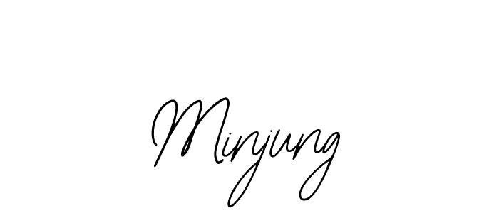 Create a beautiful signature design for name Minjung. With this signature (Bearetta-2O07w) fonts, you can make a handwritten signature for free. Minjung signature style 12 images and pictures png