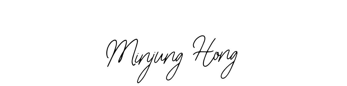 Use a signature maker to create a handwritten signature online. With this signature software, you can design (Bearetta-2O07w) your own signature for name Minjung Hong. Minjung Hong signature style 12 images and pictures png