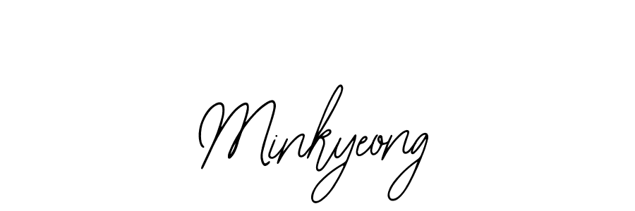 Make a beautiful signature design for name Minkyeong. With this signature (Bearetta-2O07w) style, you can create a handwritten signature for free. Minkyeong signature style 12 images and pictures png