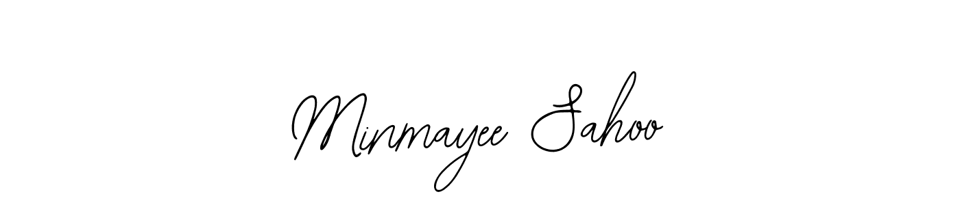 The best way (Bearetta-2O07w) to make a short signature is to pick only two or three words in your name. The name Minmayee Sahoo include a total of six letters. For converting this name. Minmayee Sahoo signature style 12 images and pictures png
