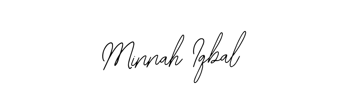 Create a beautiful signature design for name Minnah Iqbal. With this signature (Bearetta-2O07w) fonts, you can make a handwritten signature for free. Minnah Iqbal signature style 12 images and pictures png