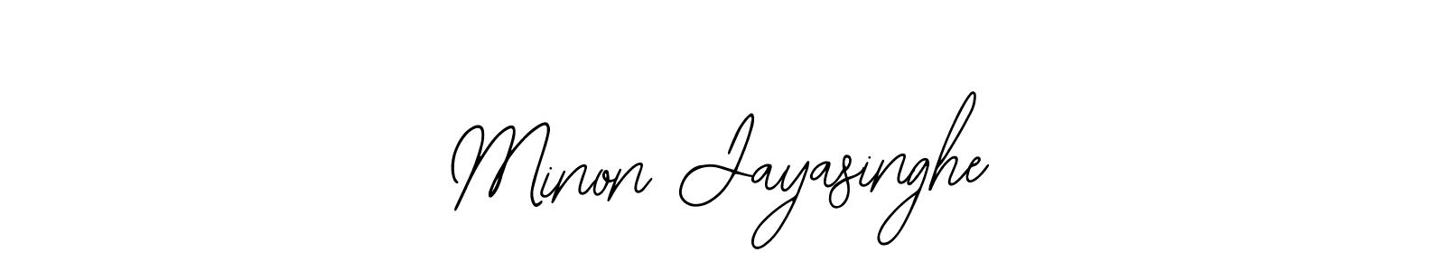 Minon Jayasinghe stylish signature style. Best Handwritten Sign (Bearetta-2O07w) for my name. Handwritten Signature Collection Ideas for my name Minon Jayasinghe. Minon Jayasinghe signature style 12 images and pictures png