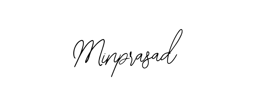The best way (Bearetta-2O07w) to make a short signature is to pick only two or three words in your name. The name Minprasad include a total of six letters. For converting this name. Minprasad signature style 12 images and pictures png