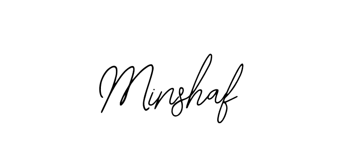 The best way (Bearetta-2O07w) to make a short signature is to pick only two or three words in your name. The name Minshaf include a total of six letters. For converting this name. Minshaf signature style 12 images and pictures png