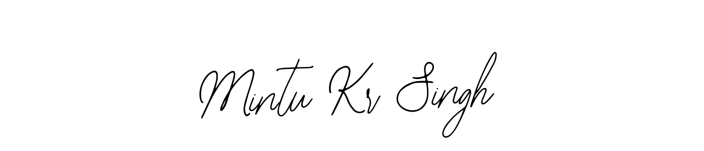 You should practise on your own different ways (Bearetta-2O07w) to write your name (Mintu Kr Singh) in signature. don't let someone else do it for you. Mintu Kr Singh signature style 12 images and pictures png