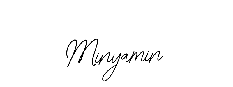 The best way (Bearetta-2O07w) to make a short signature is to pick only two or three words in your name. The name Minyamin include a total of six letters. For converting this name. Minyamin signature style 12 images and pictures png