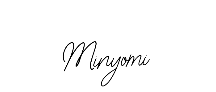 You should practise on your own different ways (Bearetta-2O07w) to write your name (Minyomi) in signature. don't let someone else do it for you. Minyomi signature style 12 images and pictures png