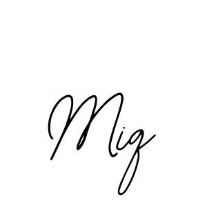 Design your own signature with our free online signature maker. With this signature software, you can create a handwritten (Bearetta-2O07w) signature for name Miq. Miq signature style 12 images and pictures png