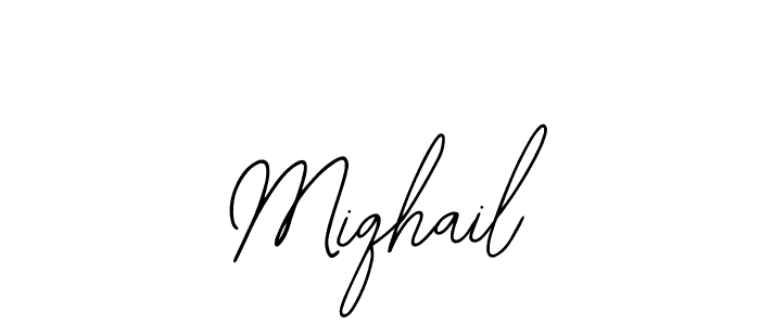 Make a beautiful signature design for name Miqhail. With this signature (Bearetta-2O07w) style, you can create a handwritten signature for free. Miqhail signature style 12 images and pictures png