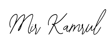 Achieve flawless digital penmanship with Mir Kamrul name in Bearetta-2O07w font. The perfect tool for creating online signatures. Mir Kamrul signature style 12 images and pictures png
