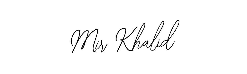 if you are searching for the best signature style for your name Mir Khalid. so please give up your signature search. here we have designed multiple signature styles  using Bearetta-2O07w. Mir Khalid signature style 12 images and pictures png
