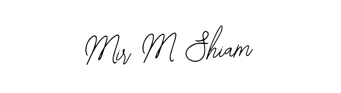 You should practise on your own different ways (Bearetta-2O07w) to write your name (Mir M Shiam) in signature. don't let someone else do it for you. Mir M Shiam signature style 12 images and pictures png