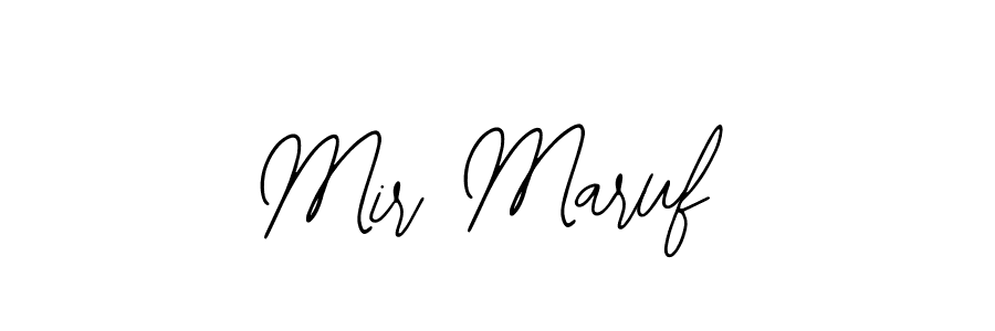 How to make Mir Maruf name signature. Use Bearetta-2O07w style for creating short signs online. This is the latest handwritten sign. Mir Maruf signature style 12 images and pictures png