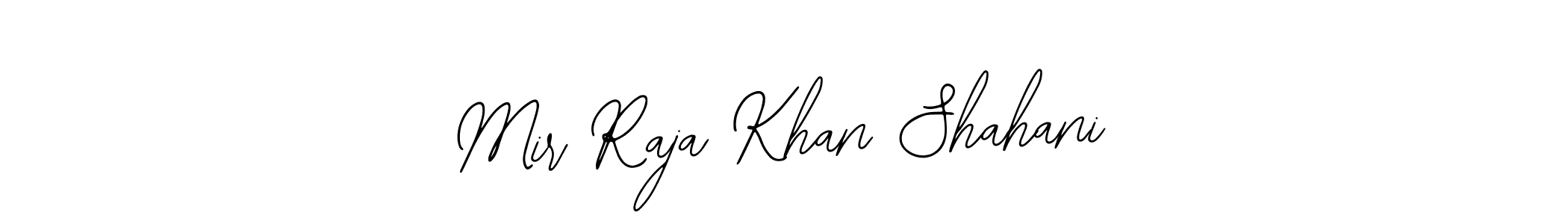 Bearetta-2O07w is a professional signature style that is perfect for those who want to add a touch of class to their signature. It is also a great choice for those who want to make their signature more unique. Get Mir Raja Khan Shahani name to fancy signature for free. Mir Raja Khan Shahani signature style 12 images and pictures png