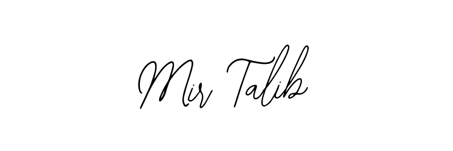 How to make Mir Talib name signature. Use Bearetta-2O07w style for creating short signs online. This is the latest handwritten sign. Mir Talib signature style 12 images and pictures png