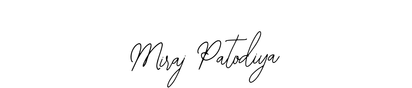 This is the best signature style for the Miraj Patodiya name. Also you like these signature font (Bearetta-2O07w). Mix name signature. Miraj Patodiya signature style 12 images and pictures png