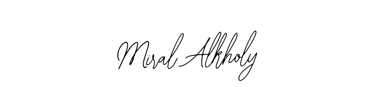 Design your own signature with our free online signature maker. With this signature software, you can create a handwritten (Bearetta-2O07w) signature for name Miral Alkholy. Miral Alkholy signature style 12 images and pictures png