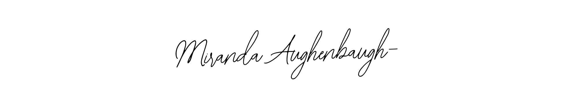 It looks lik you need a new signature style for name Miranda Aughenbaugh-. Design unique handwritten (Bearetta-2O07w) signature with our free signature maker in just a few clicks. Miranda Aughenbaugh- signature style 12 images and pictures png